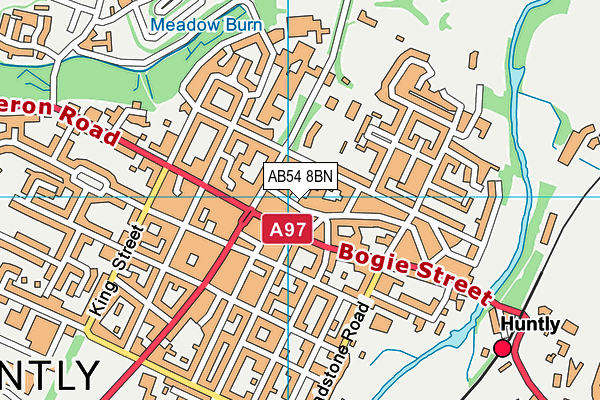 AB54 8BN map - OS VectorMap District (Ordnance Survey)