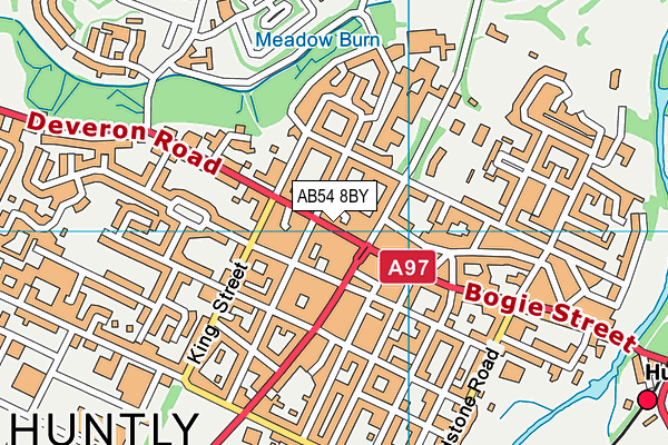 AB54 8BY map - OS VectorMap District (Ordnance Survey)
