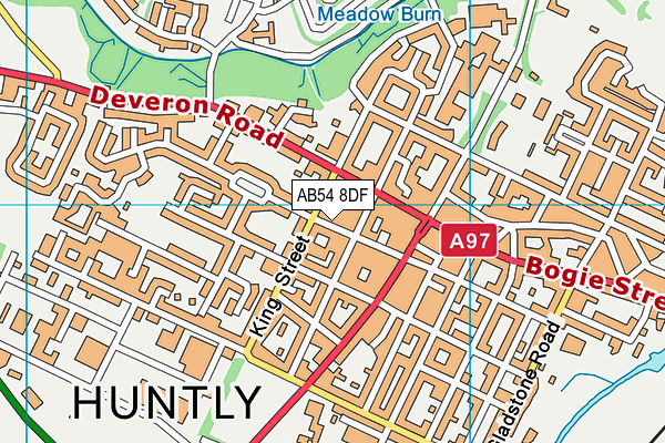AB54 8DF map - OS VectorMap District (Ordnance Survey)