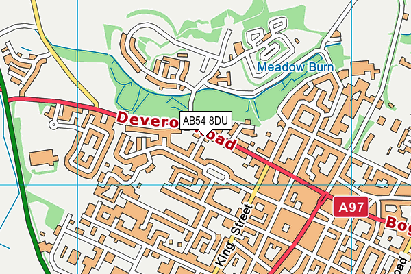 AB54 8DU map - OS VectorMap District (Ordnance Survey)