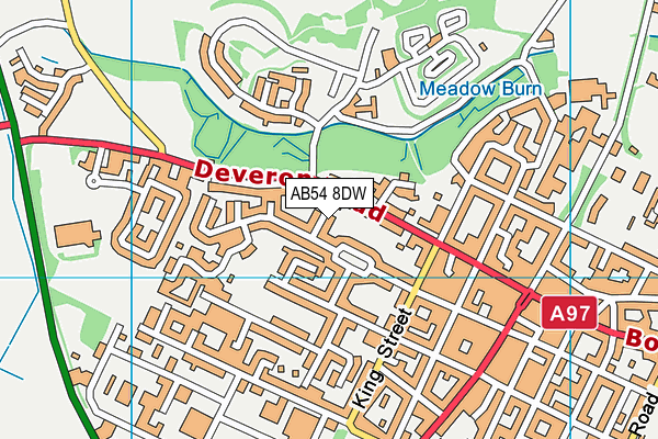 AB54 8DW map - OS VectorMap District (Ordnance Survey)