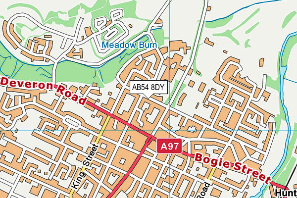 AB54 8DY map - OS VectorMap District (Ordnance Survey)