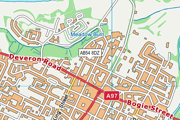AB54 8DZ map - OS VectorMap District (Ordnance Survey)