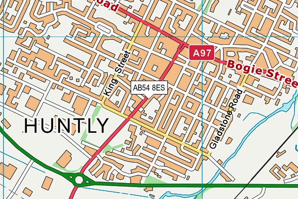 AB54 8ES map - OS VectorMap District (Ordnance Survey)