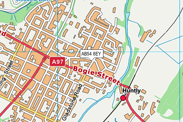 AB54 8EY map - OS VectorMap District (Ordnance Survey)