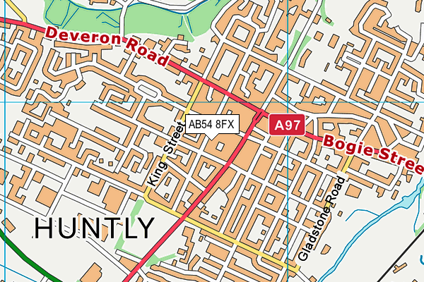 AB54 8FX map - OS VectorMap District (Ordnance Survey)