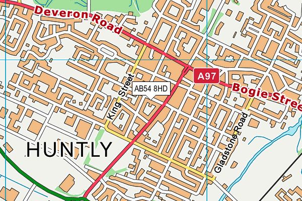 AB54 8HD map - OS VectorMap District (Ordnance Survey)