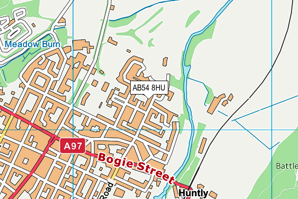 AB54 8HU map - OS VectorMap District (Ordnance Survey)
