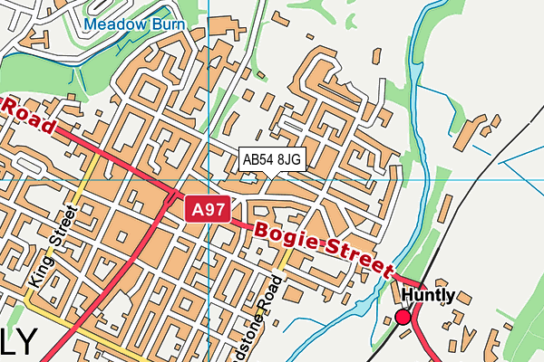 AB54 8JG map - OS VectorMap District (Ordnance Survey)