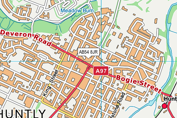 AB54 8JR map - OS VectorMap District (Ordnance Survey)