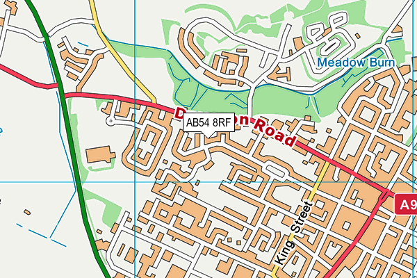 AB54 8RF map - OS VectorMap District (Ordnance Survey)