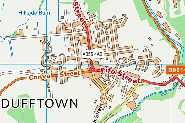 Map of DUFFTOWN FUSION LTD at district scale