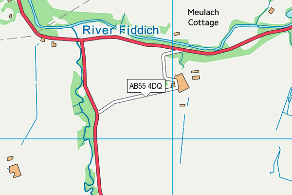 AB55 4DQ map - OS VectorMap District (Ordnance Survey)
