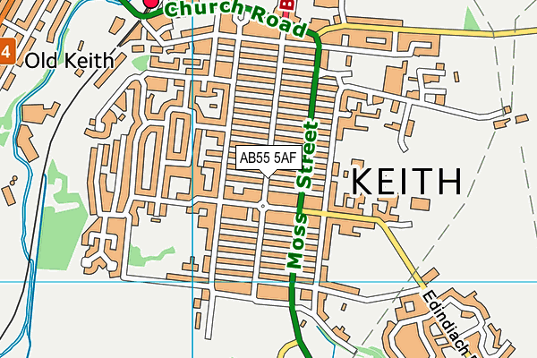 Map of THE BEAUTY RETREAT (KEITH) LIMITED at district scale