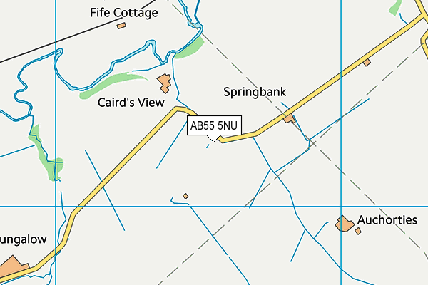 AB55 5NU map - OS VectorMap District (Ordnance Survey)