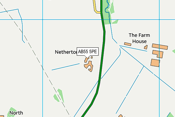 AB55 5PE map - OS VectorMap District (Ordnance Survey)