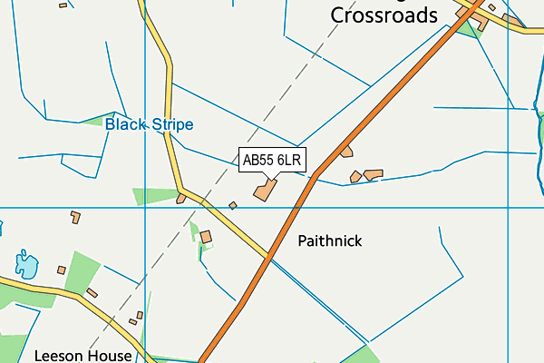 AB55 6LR map - OS VectorMap District (Ordnance Survey)