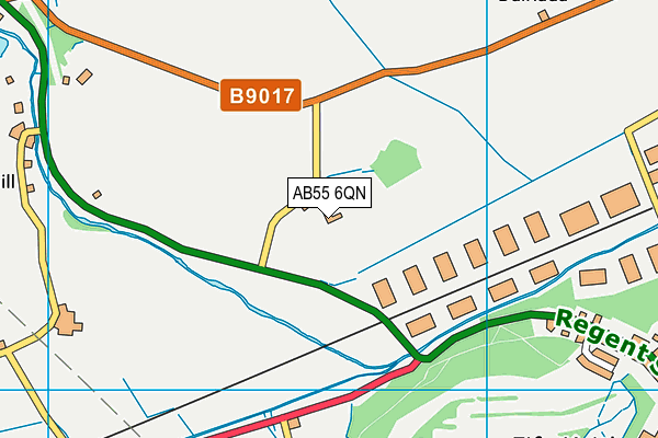 AB55 6QN map - OS VectorMap District (Ordnance Survey)