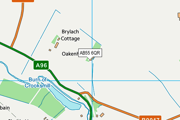 AB55 6QR map - OS VectorMap District (Ordnance Survey)