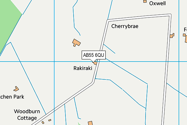AB55 6QU map - OS VectorMap District (Ordnance Survey)