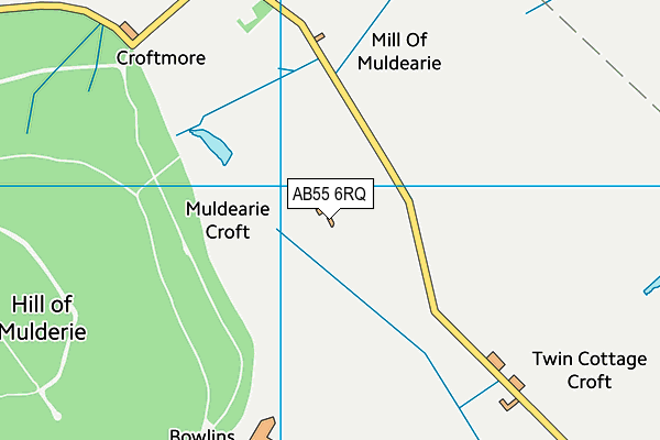 AB55 6RQ map - OS VectorMap District (Ordnance Survey)