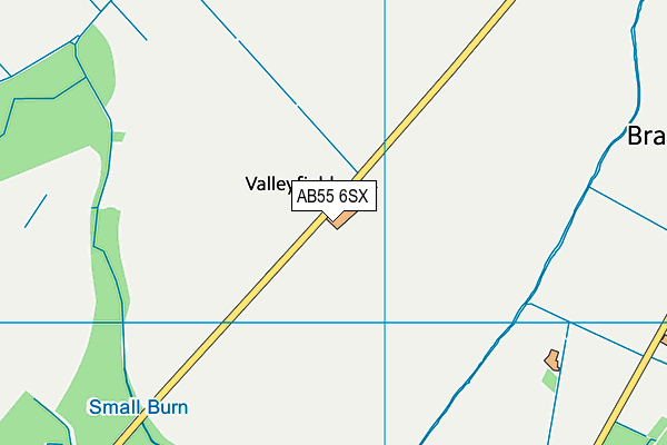 AB55 6SX map - OS VectorMap District (Ordnance Survey)
