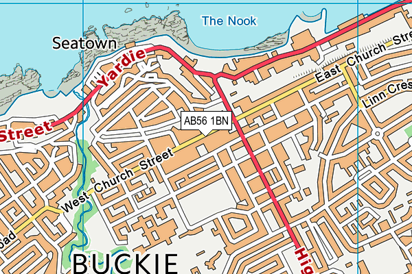 AB56 1BN map - OS VectorMap District (Ordnance Survey)