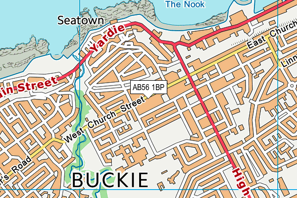 Map of WOK IN BUCKIE LIMITED at district scale
