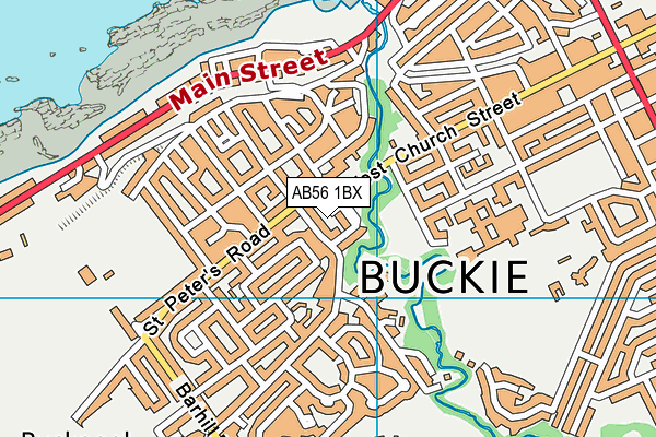 AB56 1BX map - OS VectorMap District (Ordnance Survey)