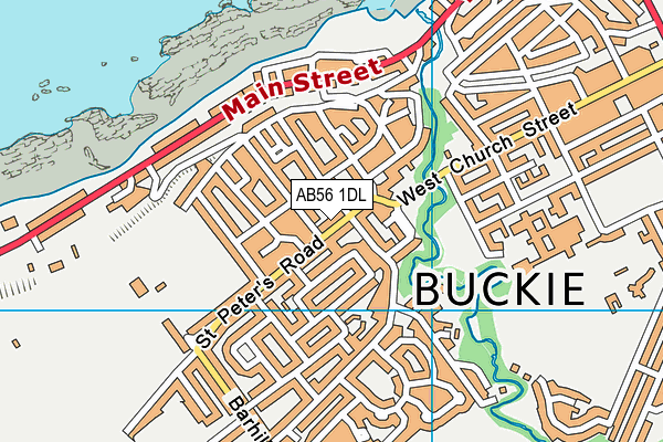 AB56 1DL map - OS VectorMap District (Ordnance Survey)