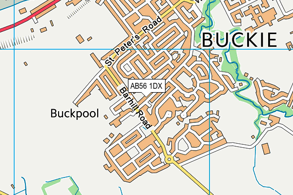 AB56 1DX map - OS VectorMap District (Ordnance Survey)