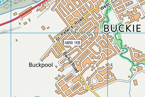 AB56 1EB map - OS VectorMap District (Ordnance Survey)