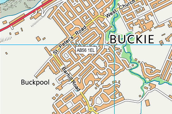 AB56 1EL map - OS VectorMap District (Ordnance Survey)