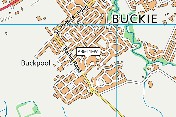 AB56 1EW map - OS VectorMap District (Ordnance Survey)