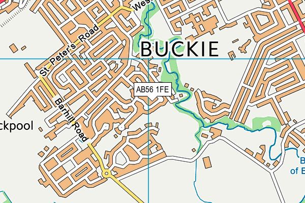 AB56 1FE map - OS VectorMap District (Ordnance Survey)