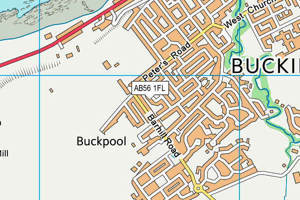 AB56 1FL map - OS VectorMap District (Ordnance Survey)
