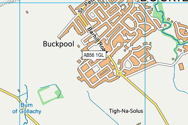 AB56 1GL map - OS VectorMap District (Ordnance Survey)