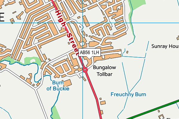AB56 1LH map - OS VectorMap District (Ordnance Survey)