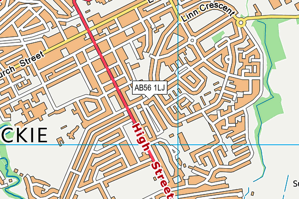 AB56 1LJ map - OS VectorMap District (Ordnance Survey)