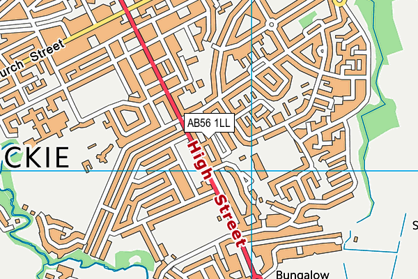 AB56 1LL map - OS VectorMap District (Ordnance Survey)