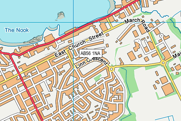 AB56 1NA map - OS VectorMap District (Ordnance Survey)