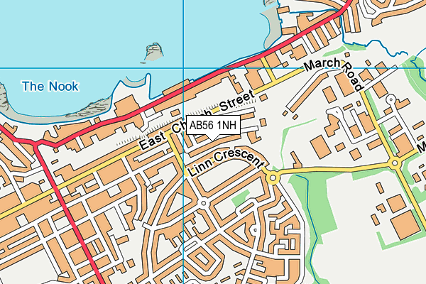 AB56 1NH map - OS VectorMap District (Ordnance Survey)