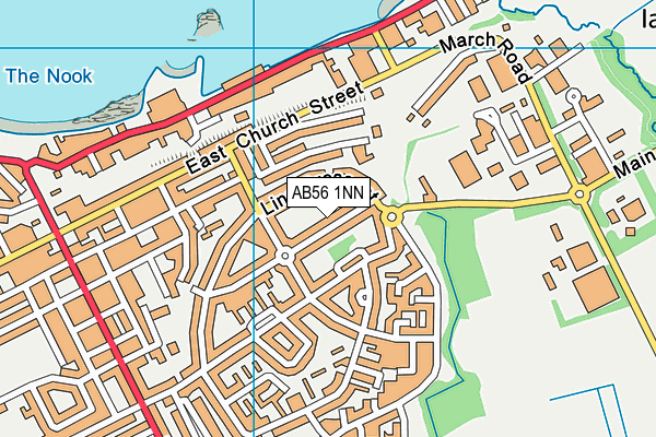 AB56 1NN map - OS VectorMap District (Ordnance Survey)