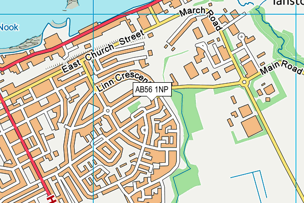 AB56 1NP map - OS VectorMap District (Ordnance Survey)