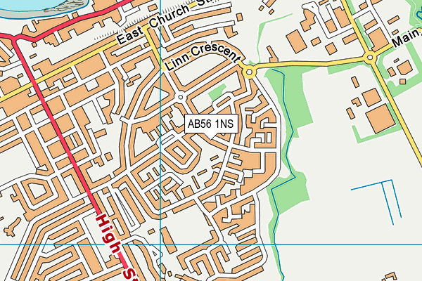 AB56 1NS map - OS VectorMap District (Ordnance Survey)