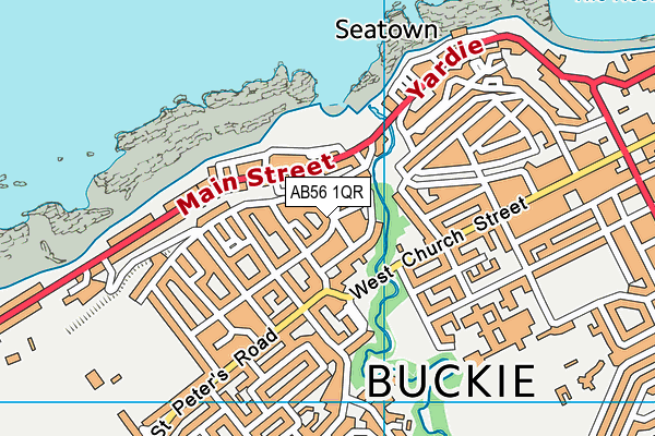 AB56 1QR map - OS VectorMap District (Ordnance Survey)