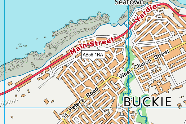 AB56 1RA map - OS VectorMap District (Ordnance Survey)