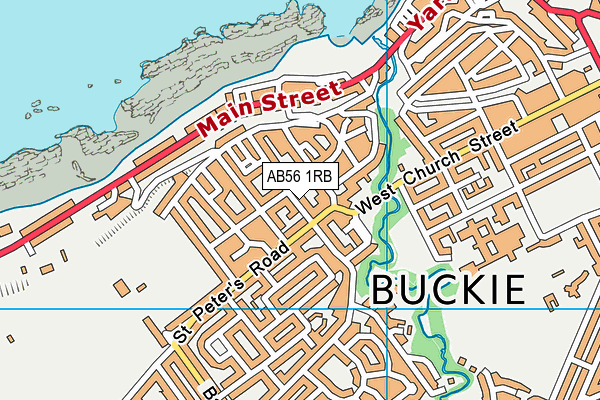 AB56 1RB map - OS VectorMap District (Ordnance Survey)