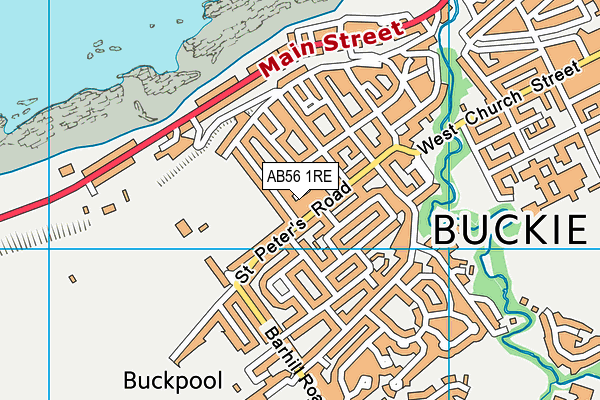 AB56 1RE map - OS VectorMap District (Ordnance Survey)