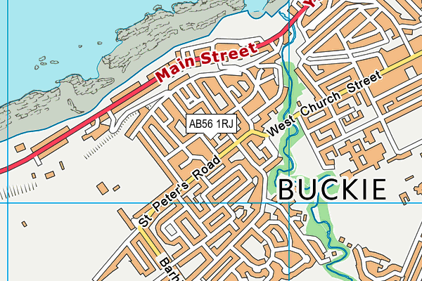 AB56 1RJ map - OS VectorMap District (Ordnance Survey)